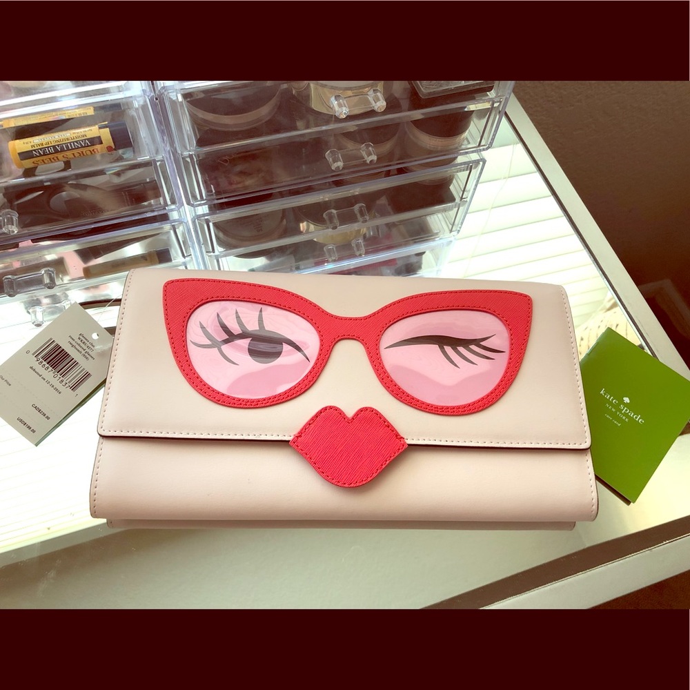 Kate Spade Lip Clutch